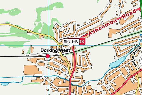 RH4 1HS map - OS VectorMap District (Ordnance Survey)