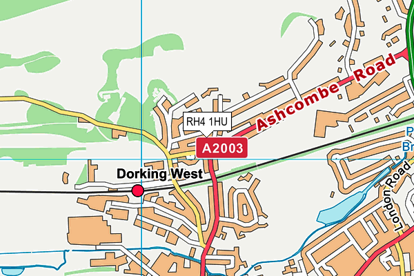 RH4 1HU map - OS VectorMap District (Ordnance Survey)