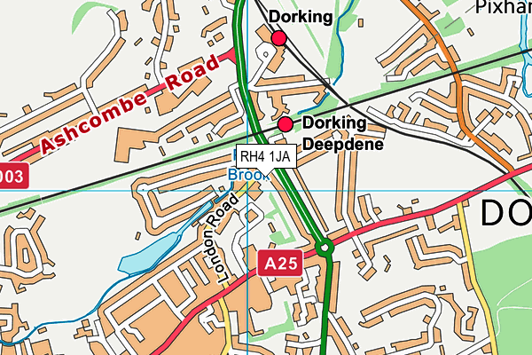 RH4 1JA map - OS VectorMap District (Ordnance Survey)