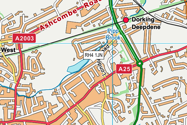 RH4 1JN map - OS VectorMap District (Ordnance Survey)