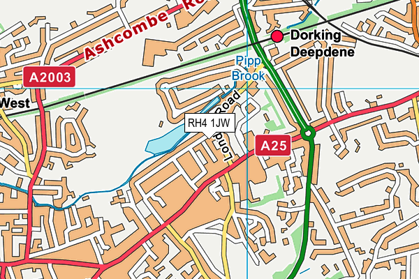 RH4 1JW map - OS VectorMap District (Ordnance Survey)