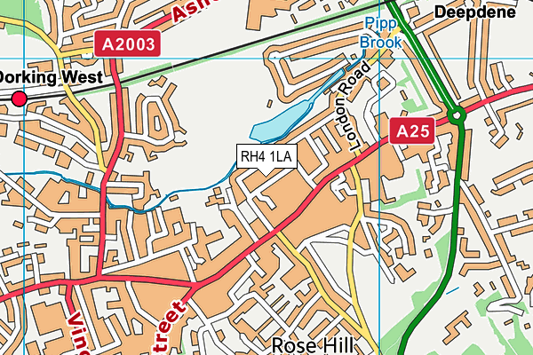 RH4 1LA map - OS VectorMap District (Ordnance Survey)