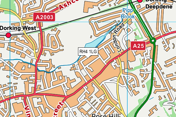 RH4 1LG map - OS VectorMap District (Ordnance Survey)