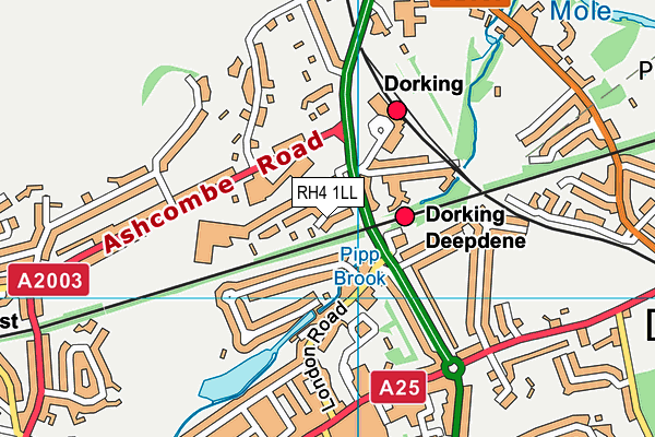 RH4 1LL map - OS VectorMap District (Ordnance Survey)