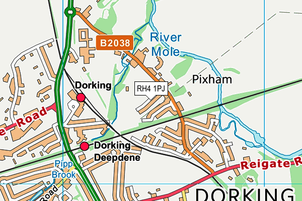 RH4 1PJ map - OS VectorMap District (Ordnance Survey)