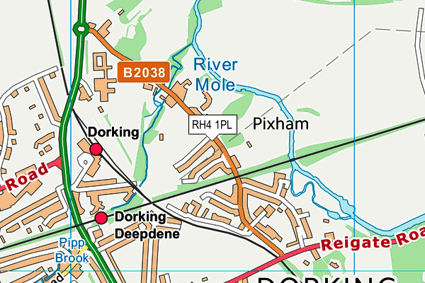 RH4 1PL map - OS VectorMap District (Ordnance Survey)