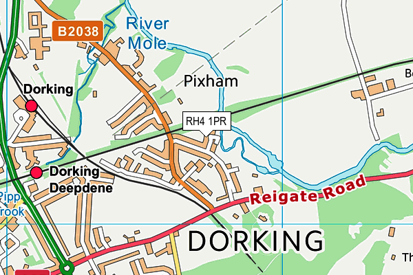 RH4 1PR map - OS VectorMap District (Ordnance Survey)