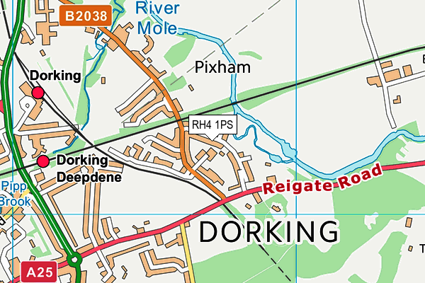 RH4 1PS map - OS VectorMap District (Ordnance Survey)