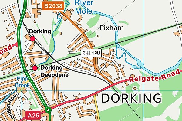 RH4 1PU map - OS VectorMap District (Ordnance Survey)