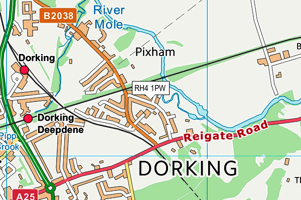 RH4 1PW map - OS VectorMap District (Ordnance Survey)