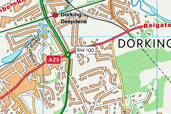 RH4 1QD map - OS VectorMap District (Ordnance Survey)