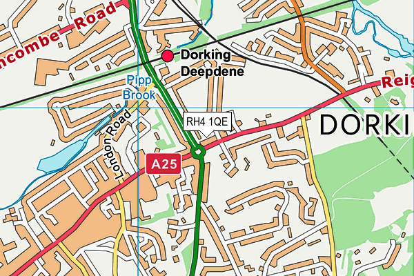 RH4 1QE map - OS VectorMap District (Ordnance Survey)