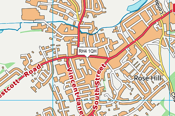 RH4 1QH map - OS VectorMap District (Ordnance Survey)