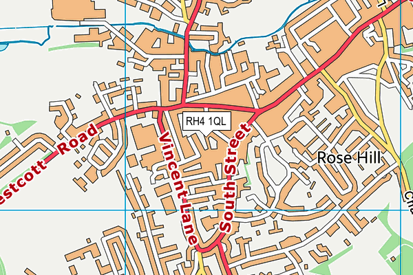 RH4 1QL map - OS VectorMap District (Ordnance Survey)