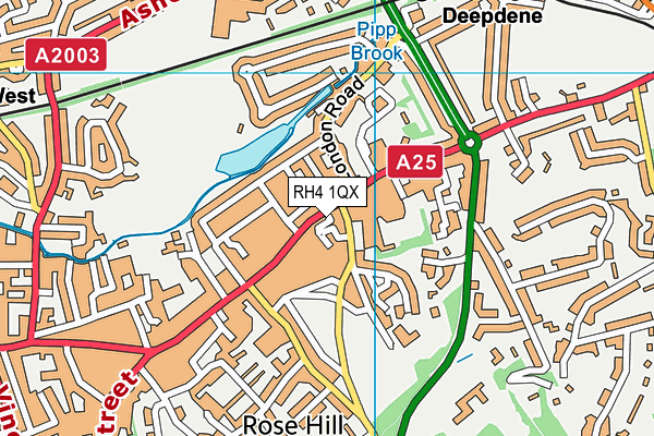 RH4 1QX map - OS VectorMap District (Ordnance Survey)