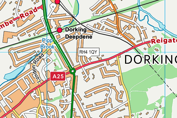 RH4 1QY map - OS VectorMap District (Ordnance Survey)