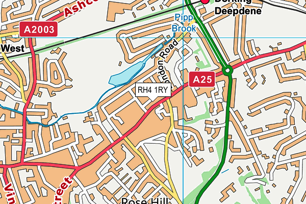RH4 1RY map - OS VectorMap District (Ordnance Survey)