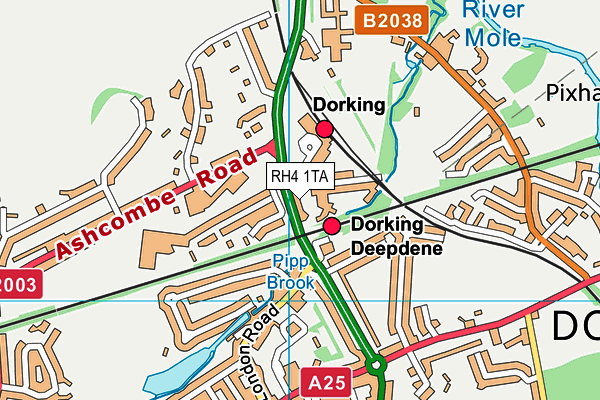 RH4 1TA map - OS VectorMap District (Ordnance Survey)