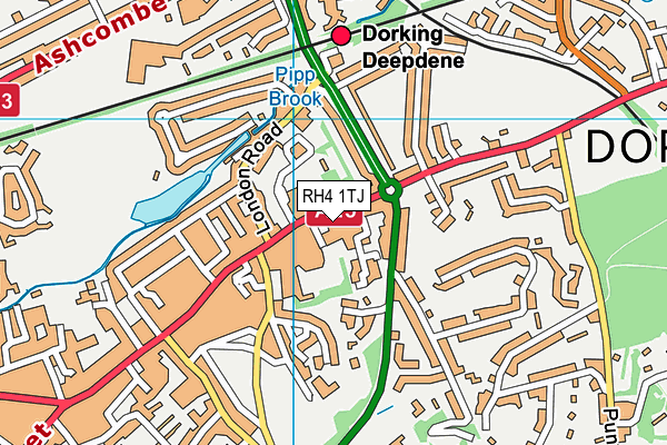 RH4 1TJ map - OS VectorMap District (Ordnance Survey)