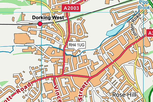 RH4 1UG map - OS VectorMap District (Ordnance Survey)