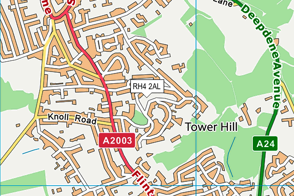 RH4 2AL map - OS VectorMap District (Ordnance Survey)