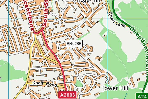 RH4 2BE map - OS VectorMap District (Ordnance Survey)