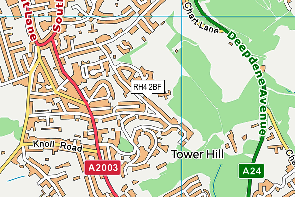 RH4 2BF map - OS VectorMap District (Ordnance Survey)