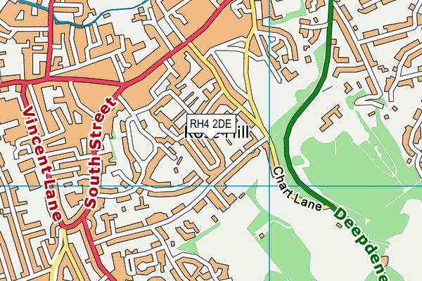 RH4 2DE map - OS VectorMap District (Ordnance Survey)