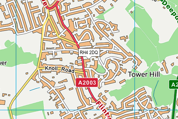 RH4 2DQ map - OS VectorMap District (Ordnance Survey)