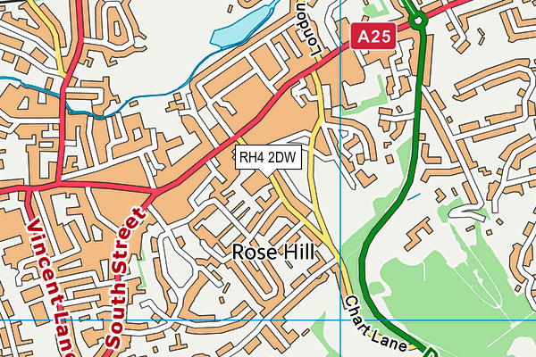 RH4 2DW map - OS VectorMap District (Ordnance Survey)