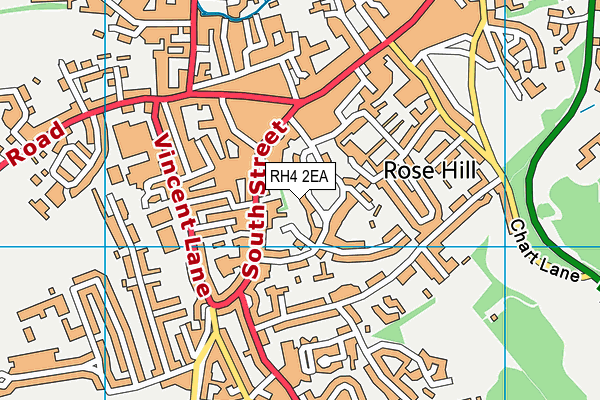 RH4 2EA map - OS VectorMap District (Ordnance Survey)