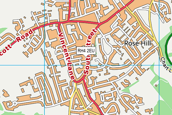 RH4 2EU map - OS VectorMap District (Ordnance Survey)