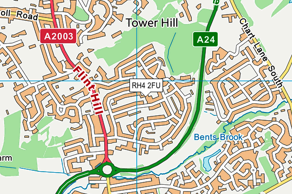 RH4 2FU map - OS VectorMap District (Ordnance Survey)