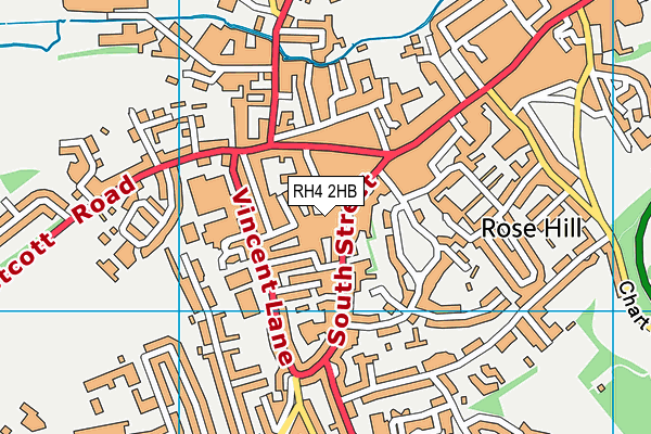 RH4 2HB map - OS VectorMap District (Ordnance Survey)