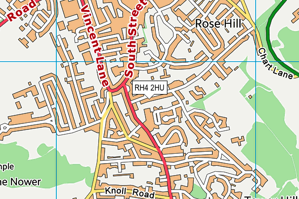 RH4 2HU map - OS VectorMap District (Ordnance Survey)