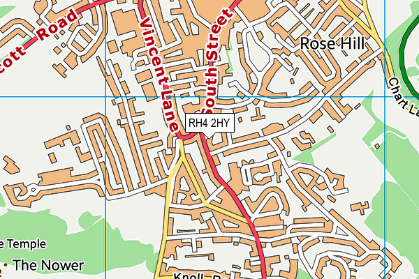 RH4 2HY map - OS VectorMap District (Ordnance Survey)