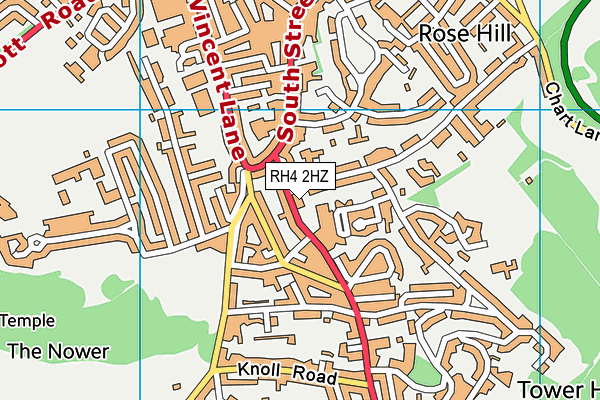 RH4 2HZ map - OS VectorMap District (Ordnance Survey)