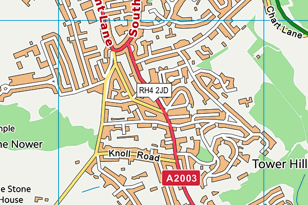 RH4 2JD map - OS VectorMap District (Ordnance Survey)