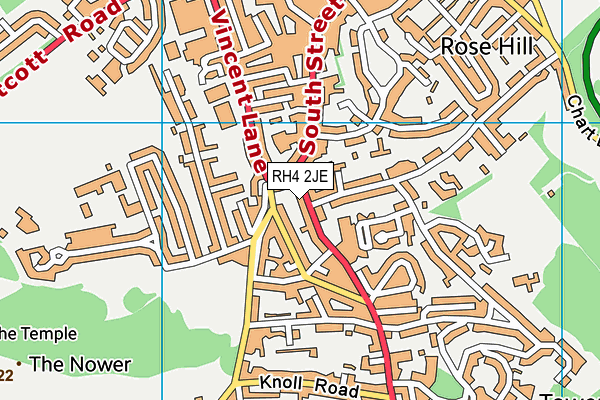 RH4 2JE map - OS VectorMap District (Ordnance Survey)