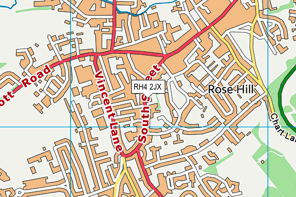 RH4 2JX map - OS VectorMap District (Ordnance Survey)