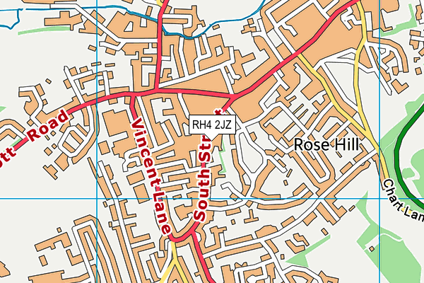 RH4 2JZ map - OS VectorMap District (Ordnance Survey)