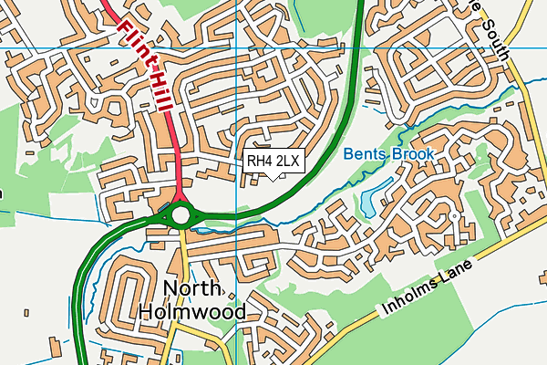 RH4 2LX map - OS VectorMap District (Ordnance Survey)