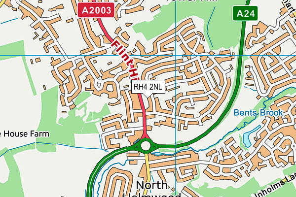 RH4 2NL map - OS VectorMap District (Ordnance Survey)