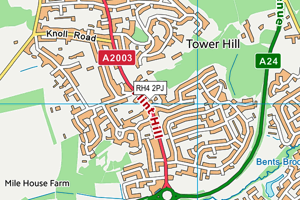 RH4 2PJ map - OS VectorMap District (Ordnance Survey)