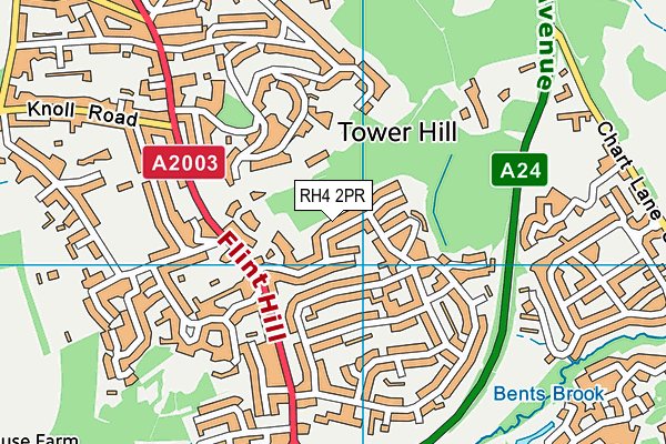 RH4 2PR map - OS VectorMap District (Ordnance Survey)