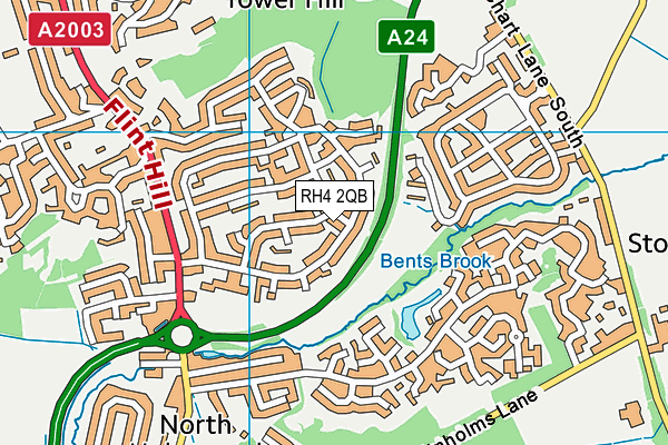 RH4 2QB map - OS VectorMap District (Ordnance Survey)