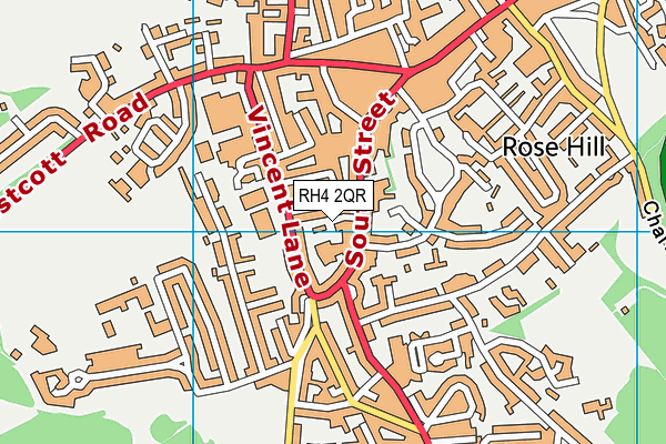 RH4 2QR map - OS VectorMap District (Ordnance Survey)