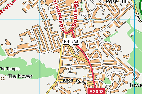 RH4 3AB map - OS VectorMap District (Ordnance Survey)