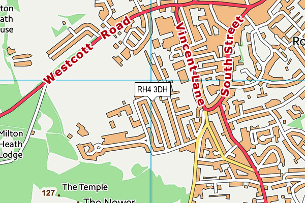 RH4 3DH map - OS VectorMap District (Ordnance Survey)