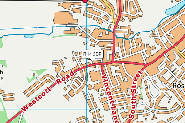 RH4 3DP map - OS VectorMap District (Ordnance Survey)